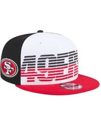 KTZ - White/scarlet San Francisco 49ers Throwback Space 9fifty Snapback Hat - Lyst