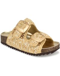 Nine West - Tenly Round Toe Slip-on Casual Sandals - Lyst