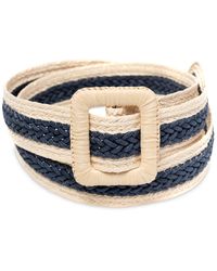 Style & Co. - Straw Wrapped-buckle Belt - Lyst