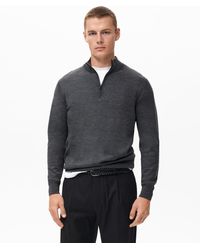 Mango - Perkins Neck Wool Sweater - Lyst