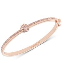 Givenchy - Crystal Flower Hinged Bangle Bracelet - Lyst