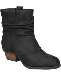 Bella Vita - Twyla Slouch Block Heel Ankle Boots - Lyst