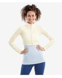 BloqUV - Upf 50+ Sun Protective Full Zip Crop Top - Lyst