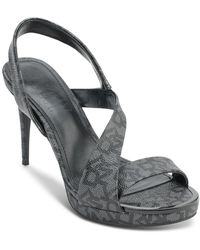 DKNY - Diva Asymmetrical Slingback Stiletto Sandals - Lyst