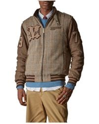 Members Only - Tweed Varsity Jacket - Lyst