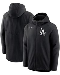 Nike - Los Angeles Dodgers Authentic Collection Performance Raglan Full-zip Hoodie - Lyst
