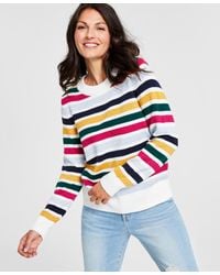 Style & Co. - Rainbow Stripe Sweater - Lyst