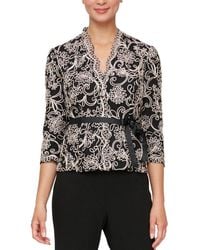 Alex Evenings - Applique Polyester Blouse - Lyst