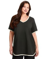 Avenue - Contrast Top - Lyst