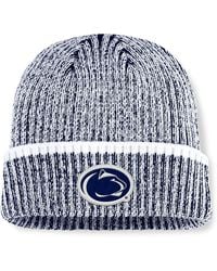 Fanatics - Navy/white Penn State Nittany Lions Haze Cuffed Knit Hat - Lyst