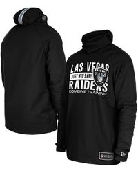 KTZ - Las Vegas Raiders Functional Fandom Balaclava Helmet Stripe Tri-blend Hoodie - Lyst