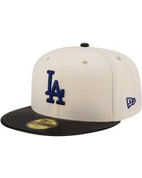 KTZ - Los Angeles Dodgers Game Night Leather Visor 59fifty Fitted Hat - Lyst