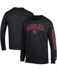 Champion - South Carolina Gamecocks Arch Over Logo 2-hit Long Sleeve T-shirt - Lyst