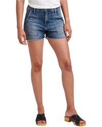 plus size silver shorts