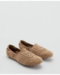 Mango - Mixed Suede Trainers - Lyst