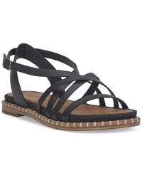 Lucky Brand - Kielly Strappy Whipstitch Flat Sandals - Lyst