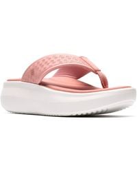Clarks - Cloudsteppers Solevana Post Sandal - Lyst