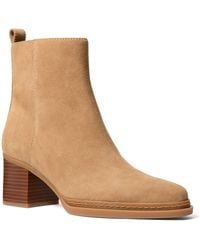 Michael Kors - Lex Stacked Heel Booties - Lyst