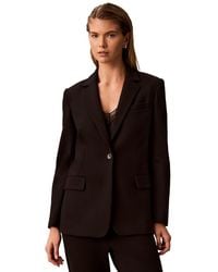 Calvin Klein - One Button Notch Collar Blazer - Lyst