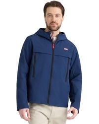 HUNTER - Miles Seam Sealed Shell Hooded Jacket - Lyst