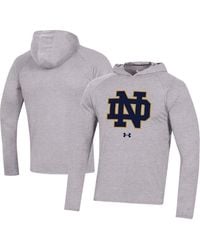 Under Armour - Notre Dame Fighting Irish School Logo Raglan Long Sleeve Hoodie Performance T-shirt - Lyst