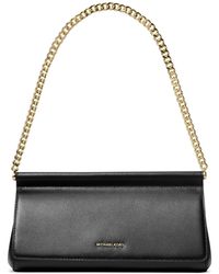 Michael Kors - Michael Carmine Small Leather East West Clutch - Lyst