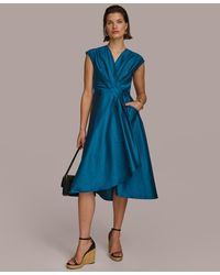 Donna Karan - A-line Wrap Dress - Lyst