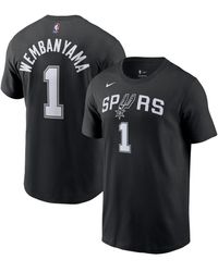 Nike - Victor Wembanyama San Antonio Spurs 2023 Nba Draft First Round Pick Name And Number T-shirt - Lyst