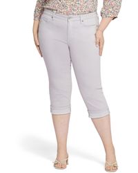NYDJ - Plus Size Marilyn Straight Crop Cuff Jeans - Lyst