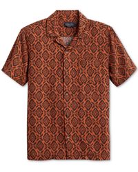 Pendleton - Medallion Print Short Sleeve Button-front Shirt - Lyst