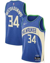 Nike - And Giannis Antetokounmpo Milwaukee Bucks 2023/24 Swingman Jersey - Lyst