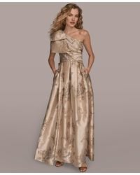Donna Karan - One-shoulder Bow Ball Gown - Lyst