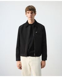 Mango - Corduroy Collar Denim Jacket - Lyst