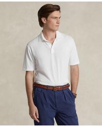 Polo Ralph Lauren - Classic-fit Cotton-linen Mesh Polo Shirt - Lyst
