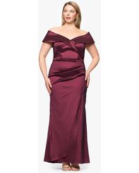 Xscape - Plus Size Sweetheart-neckline Long Sheath Dress - Lyst