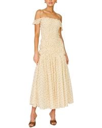Line & Dot - Polka Dot Print Maxi Dress - Lyst