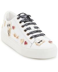 KARL LAGERFELD - Cate Pins Leather Lifestyle Casual And Fashion Sneakers - Lyst