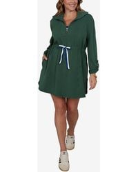 Ruby Rd. - Plus Size Stripe Trim Drawstring Waist Dress - Lyst