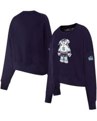 Pro Standard - Deep Sea Blue Seattle Kraken Mascot Crewneck Pullover Sweatshirt - Lyst