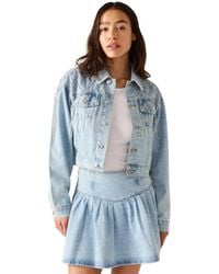 Steve Madden - Diamonde Long-sleeve Collared Jacket - Lyst