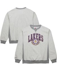 Mitchell & Ness - Los Angeles Lakers Vintage Logo Pullover Sweatshirt - Lyst
