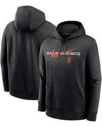 Nike San Francisco Giants Full Zip Classic Hoodie in Black