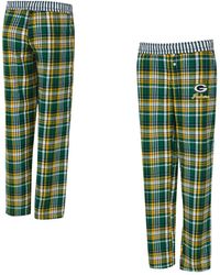 Concepts Sport - Green Bay Packers Laney Plaid Tri-blend Pants - Lyst