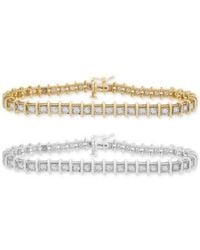 Macy's - Diamond Tennis Bracelet Collection 1 3 4 Ct. T.w. 2 5 8 Ct. T.w. In 14k White Or Yellow Gold 6 1 2 To 9 1 2 - Lyst