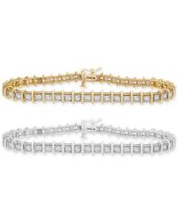 Macy's - Diamond Tennis Bracelet Collection 1 3 4 Ct. T.w. 2 5 8 Ct. T.w. In 14k White Or 6 1 2 To 9 1 2 - Lyst