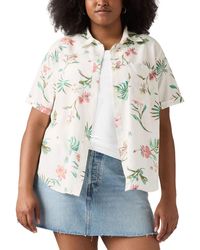 Levi's - Plus Size Darlene Floral Short-sleeve Shirt - Lyst