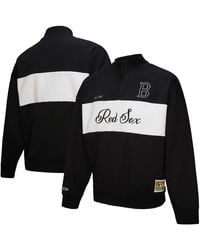 Mitchell & Ness - Boston Red Sox Quarter-zip Pullover Top - Lyst