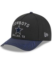 KTZ - Black/navy Dallas Cowboys 2025 Nfl Draft 39thirty Flex Hat - Lyst