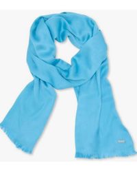 Calvin Klein - Solid Satin-feel Pashmina Scarf - Lyst