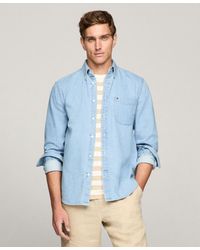 Tommy Hilfiger - Long Sleeve Button-down Denim Shirt - Lyst